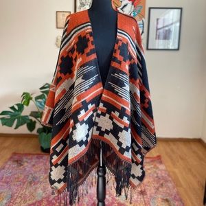 Vintage Beautiful Southwestern Poncho